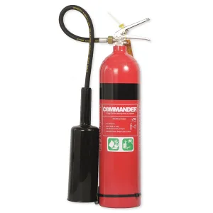 Commander 5kg CO₂ Carbon Dioxide Fire Extinguisher for industrial and commercial use