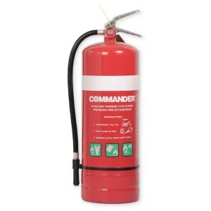 9kg Commander dry powder ABE fire extinguisher for industrial and commercial use