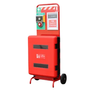 Orisent Mobile fire safety station with integrated nurse call and extinguisher storage