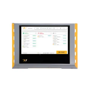 Touchscreen control unit interface for monitoring wireless emergency systems