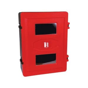 Standard Double Fire Extinguisher Cabinet - Red